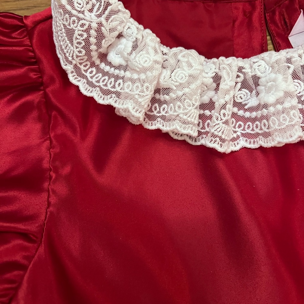 Janie and Jack Red Formal Kids Dress - Picture 4 of 4